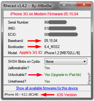 iphone 3g custom restore firmware 4.2 1 8c148 ipsw