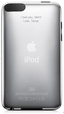 iPod Touch 2G PC model which is also a MC model but was Personalized with an engraving on the back cover.